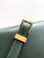 Saint Laurent Manhattan Small Shoulder Bag in Green Calfskin