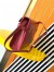 Saint Laurent Manhattan Small Shoulder Bag in Red Calfskin