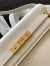 Saint Laurent Manhattan Medium Shoulder Bag in White Calfskin