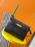 Saint Laurent Manhattan Shoulder Bag in Black Crocodile Embossed Calfskin