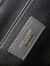 Saint Laurent Manhattan Shoulder Bag in Black Crocodile Embossed Calfskin