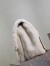 Saint Laurent Niki Oversized Shoulder Bag in White Shearling