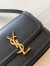 Saint Laurent Solferino Small Bag in Black Calfskin
