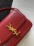 Saint Laurent Solferino Small Bag in Red Calfskin