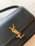 Saint Laurent Solferino Medium Bag In Black Calfskin