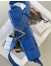 Bottega Veneta Cassette Bag In Cobalt Wrinkled Intreccio Calfskin
