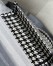 Dior Medium Book Tote Bag in Black and White Houndstooth Embroidery