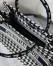 Dior Medium Book Tote Bag in Black and White Houndstooth Embroidery
