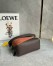 Loewe Puzzle Small Bag in Tan Suede and Chocolate Calfskin