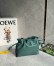 Loewe Mini Flamenco Clutch Bag in Vetiver Nappa Calfskin