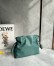 Loewe Flamenco Clutch Bag in Vetiver Nappa Calfskin