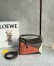 Loewe Puzzle Small Bag in Tan Suede and Chocolate Calfskin