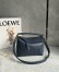 Loewe Puzzle Edge Small Bag in Navy Blue Soft Grained Leather