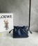 Loewe Mini Flamenco Clutch Bag in Abyss Blue Nappa Calfskin