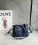 Loewe Mini Flamenco Clutch Bag in Abyss Blue Nappa Calfskin