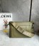 Loewe Flamenco Messenger Bag in Olive Supple Calfskin