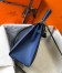 Hermes Kelly 25cm Sellier Bag in Blue Agate Epsom Leather with GHW
