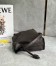Loewe Flamenco Clutch Bag in Chocolate Nappa Calfskin