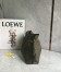 Loewe Flamenco Clutch Bag in Khaki Green Nappa Calfskin