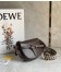 Loewe Gate Dual Mini Bag in Chocolate Calfskin with Jacquard Shoulder Strap