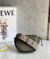 Loewe Gate Dual Mini Bag in Green Calfskin with Jacquard Shoulder Strap