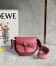 Loewe Gate Dual Mini Bag in Plumrose Calfskin with Jacquard Shoulder Strap