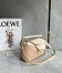 Loewe Puzzle Small Bag in Multicolor Angora and Beige Calfskin