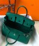 Hermes Birkin 25cm Bag in Malachite Clemence Leather with GHW