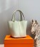 Hermes Picotin Lock 22 Bag in Vert Fizz Clemence Leather with PHW