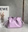 Loewe Mini Flamenco Clutch Bag In Bloom Orchid Calfskin