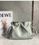Loewe Flamenco Clutch Bag In Ash Grey Calfskin