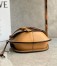 Loewe Gate Small Bag in Brown Calfskin with Jacquard Shoulder Strap