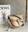 Loewe Gate Small Bag in Sand Calfskin with Jacquard Shoulder Strap