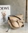 Loewe Gate Small Bag in Sand Calfskin with Jacquard Shoulder Strap