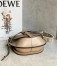 Loewe Gate Small Bag in Sand Calfskin with Jacquard Shoulder Strap