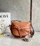 Loewe Gate Small Bag in Tan Calfskin with Jacquard Shoulder Strap