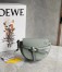 Loewe Gate Dual Mini Bag in Ash Grey Calfskin with Jacquard Shoulder Strap