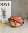 Loewe Gate Dual Mini Bag in Brown Calfskin with Jacquard Shoulder Strap