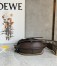 Loewe Gate Dual Mini Bag in Chocolate Calfskin with Jacquard Shoulder Strap