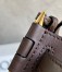 Loewe Gate Dual Mini Bag in Chocolate Calfskin with Jacquard Shoulder Strap