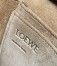 Loewe Gate Dual Mini Bag in Chocolate Calfskin with Jacquard Shoulder Strap