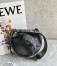 Loewe Gate Dual Mini Bag in Black Calfskin with Jacquard Shoulder Strap