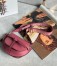 Loewe Gate Dual Mini Bag in Plumrose Calfskin with Jacquard Shoulder Strap