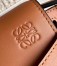 Loewe Gate Dual Mini Bag in Tan Calfskin with Jacquard Shoulder Strap