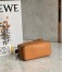 Loewe Puzzle Mini Bag In Brown Grained Calfskin 