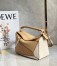 Loewe Puzzle Small Bag In Multicolour Warm Desert Calfskin