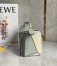 Loewe Puzzle Small Bag In Multicolour Grey Calfskin
