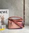 Loewe Puzzle Small Bag In Multicolour Purple Calfskin