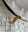 Bottega Veneta Jodie Mini Bag in White Intrecciato Lambskin