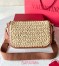 Valentino Alltime Shoulder Bag in Natural Raffia